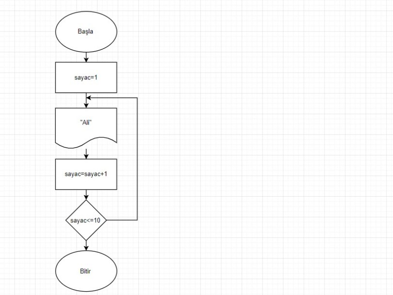Algoritma Örnekleri -Akış Şeması Örnekleri 3