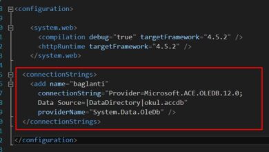ASP.NET Veritabanı Bağlantısında WebConfig İçinde ConnectionString Kullanımı – Web Tasarım & Programlama
