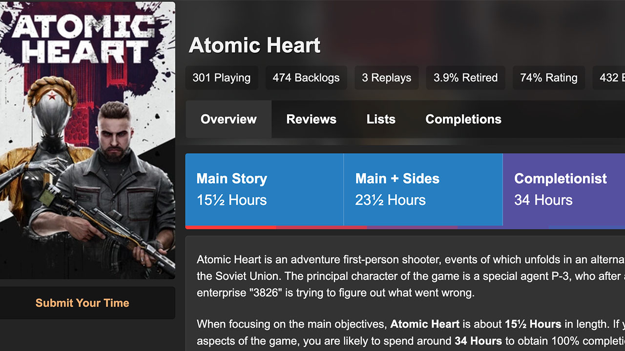 atomic heart süresi