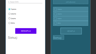 Android Programlama Radio Button Kullanarak Dört İşlem Örneği – Web Tasarım & Programlama