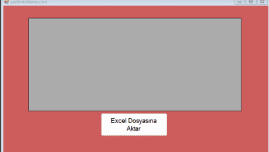 C# Windows Form DataGrid Verilerini Excel Dosyasına Aktarma – Web Tasarım & Programlama