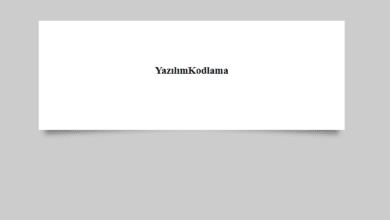 HTML CSS Div Gölge Efekti Verme – Web Tasarım & Programlama