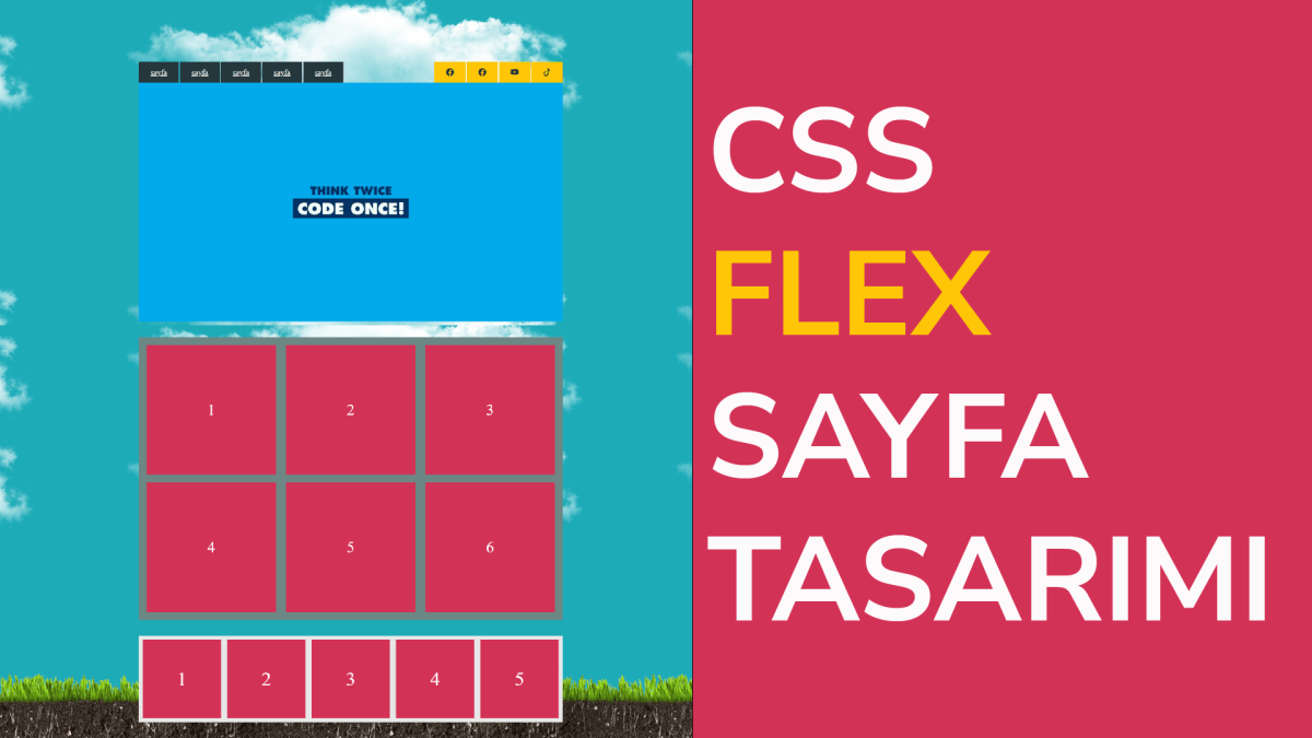 HTML CSS Flex Sayfa Tasarımı – Web Tasarım & Programlama