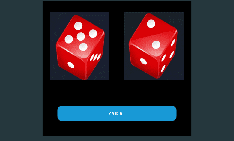 JavaScript Zar Atma Oyunu Örneği (Çift Zar) – Web Tasarım & Programlama