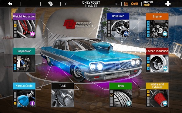 Nitro Nation Drag & Drift Racing MOD APK