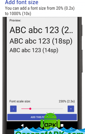 Big Font (change font size) v3.66 [Pro] APK Free Download
