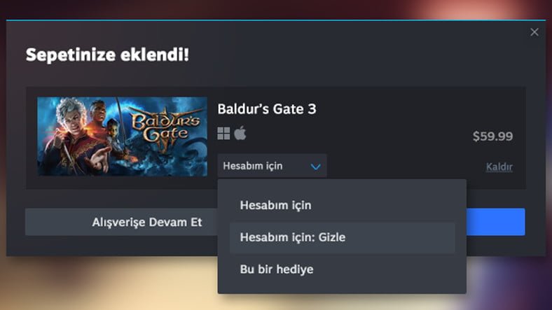 Steam'e Oyun Gizleme Özelliği Geliyor