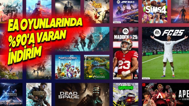 Electronic Arts Oyunları Steam'de %90'a Varan Oranda İndirime Girdi