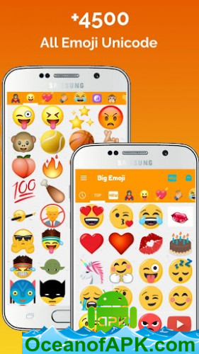 Big Emoji, large emojis, stickers for WhatsApp v10.0.1 (Premium) APK Free Download