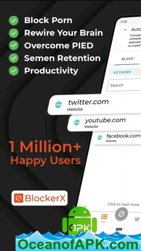 BlockerX – Porn Blocker,Stop Porn & Do Secure Search v4.6.39 (Premium) APK Free Obtain