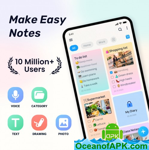 Easy Notes - Notebook, Notepad v1.1.57.0215 [VIP] APK Free Download