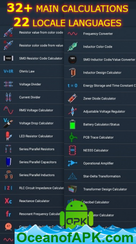 ElectroCalc - DIY Electronics Calculator v3.6 [Pro] APK Free Download