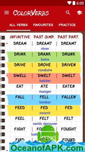 English Irregular Verbs PRO v5.0.9 APK Free Download