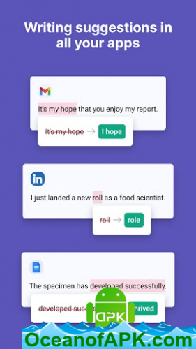Grammarly - Grammar Keyboard v2.0.17946 [Premium] APK Free Download
