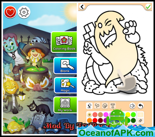 Halloween Coloring Book v18.2.2 [Mod] APK Free Download