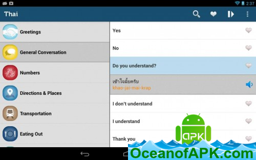 Study Thai Professional – Phrasebook v3.4.0 APK Free Obtain