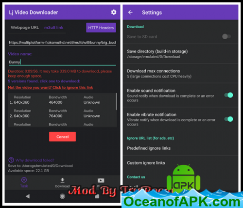 Lj Video Downloader (m3u8,mp4) v1.1.04 [Mod] APK Free Download