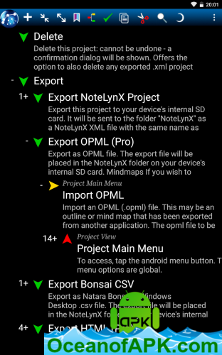NoteLynX Pro Outliner Mindmap v8.5.4 [Paid] APK Free Download