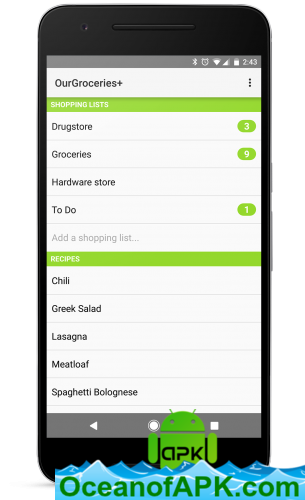 Our Groceries Shopping List v3.2.4 [Premium] APK Free Download