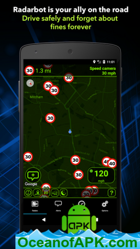 Radarbot : Speed Camera Detector & Speedometer v7.3.2 [Pro] APK Free Download