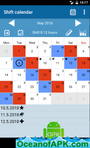 Shift calendar v1.8.5 APK Free Download
