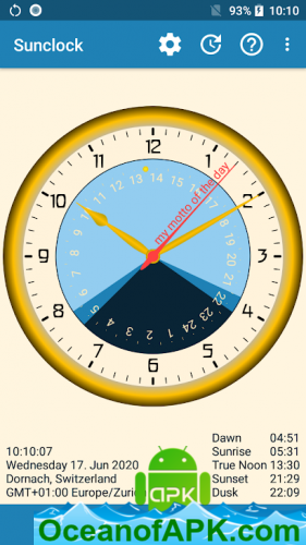 Sunclock - Astronomical Clock, Sunrise, Sunset v2.52 APK Free Download