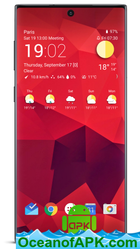 Transparent clock and weather (Ad-free) v5.9.1 [Premium] [Mod Extra] APK Free Download
