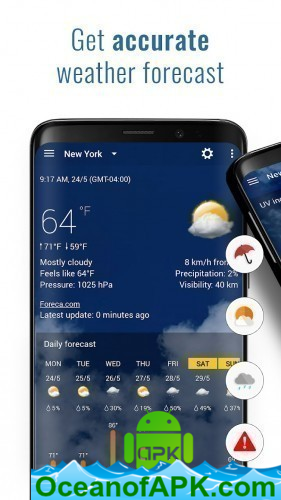 Transparent clock and weather v6.11.5 [Premium] APK Free Download