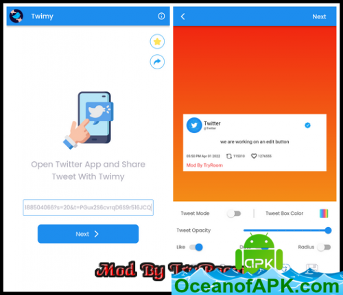 Twimy - Convert tweet into image and share v3.2.0 [Mod] APK Free Download