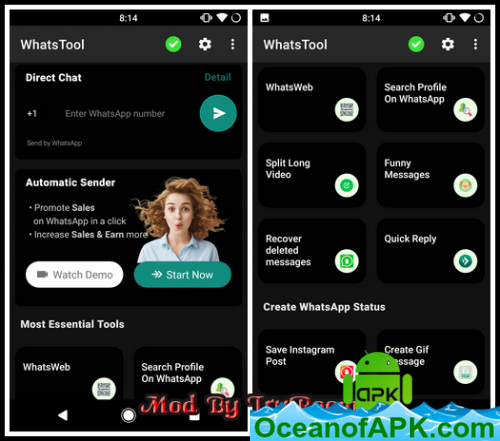 WhatsTool: Toolkit for WhatsApp v2.0.7 [Mod] APK Free Download