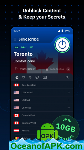 Windscribe VPN v3.3.1039 [30GB Voucher] APK Free Download
