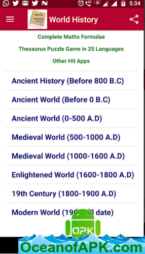 World History Offline v12.0.8 [Ads-Free] APK Free Download