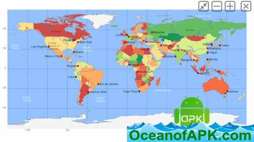 World atlas & world map MxGeo Pro v6.2.85 APK Free Download