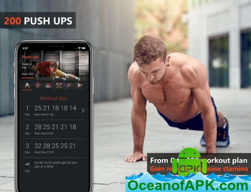 200 Push Ups - Bodyweight Home Workout v2.8.5 (Premium) APK Free Download