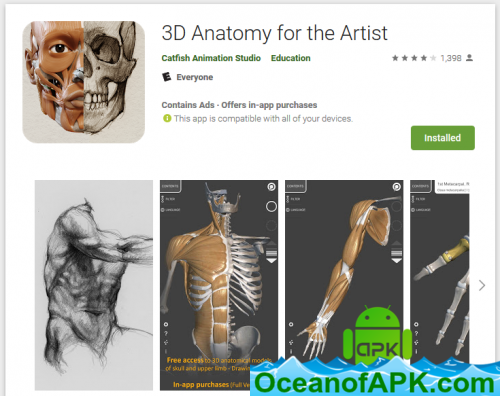3D Anatomy for the Artist v1.2.7.1 [Unlocked] APK Free Download