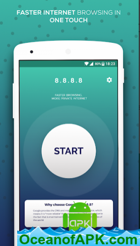 8.8.8.8 - Faster Internet & Unblock Sites v1.0.2 [Ads-Free] APK Free Download