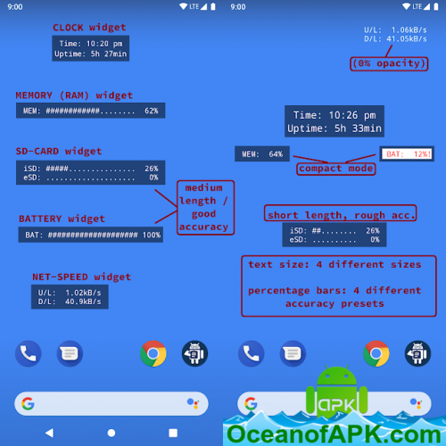 ASCII System Monitor++ (Widget Collection) v1.1.1 [Paid] APK Free Download