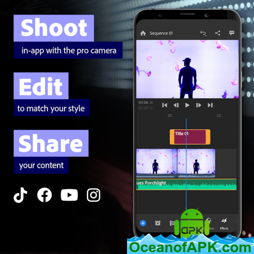 Adobe Premiere Rush v1.5.37.843 [Unlocked] APK Free Download