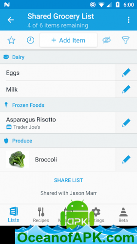 AnyList - Grocery Shopping List & Recipe Manager v1.7.1 [Premium] APK Free Download