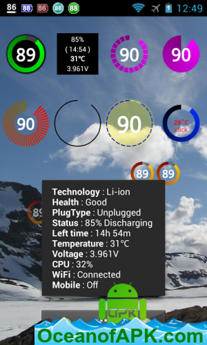 Battery Widget Plus v2.42 [Paid] APK Free Download