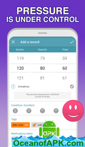 Blood Pressure Tracker & Checker - Cardio journal v3.2.3 [Premium] APK Free Download