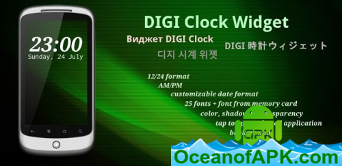 DIGI Clock Widget Plus v2.3.1 [Paid/Mod] APK Free Download