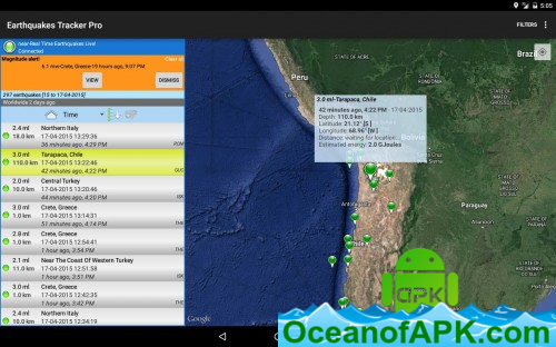 Earthquakes Tracker Pro v2.4.8 APK Free Download