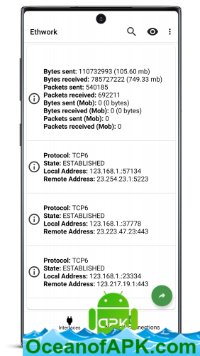 Ethwork: Netstat & Network Interfaces v4.1 [Premium] [Mod Extra] APK Free Download