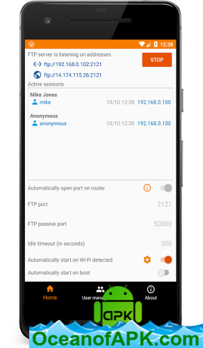 FTP Server - Multiple FTP users v0.9.2 [Unlocked] APK Free Download