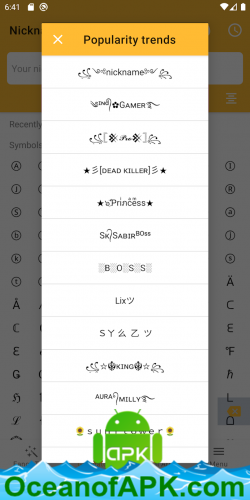 Fancy Text Symbols - Cool fonts nickname generator v2.6.7 [Premium] APK Free Download