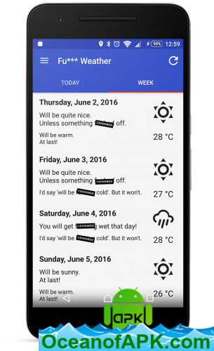 Fu*** Weather (Funny Weather) v10.0.11 [Premium] APK Free Download