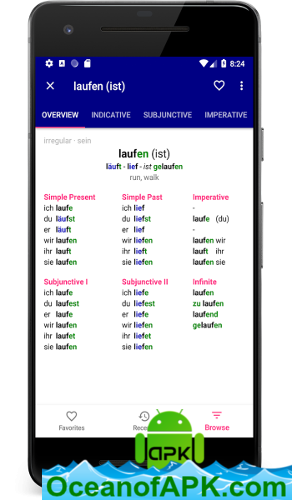 German Verbs Professional: conjugation translation grammar v1.7.76 verbs professional APK Free Obtain