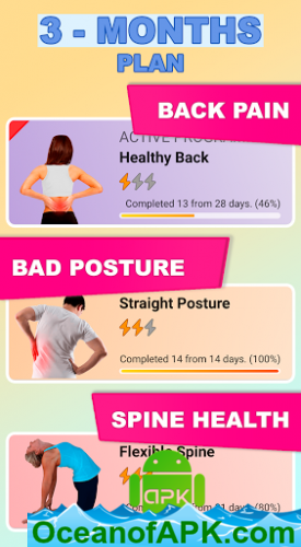Healthy Spine & Straight Posture-Back exercises v3.3.4 (SAP) (Premium) APK Free Download