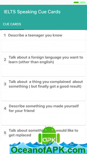 IELTS - Speaking Test Cue Cards Pro (2019) v10 APK Free Download